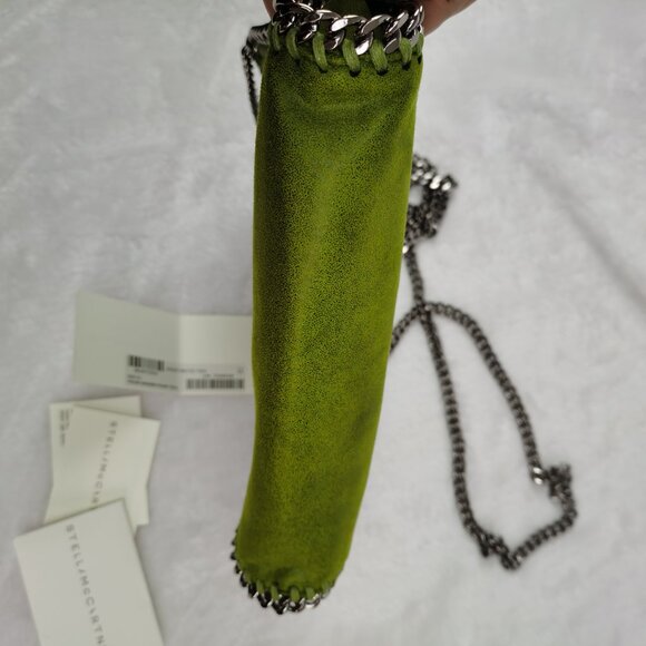 NWT STELLA MCCARTNEY Falabella Tote Bag Teal Kiwi Green - Picture 5 of 8